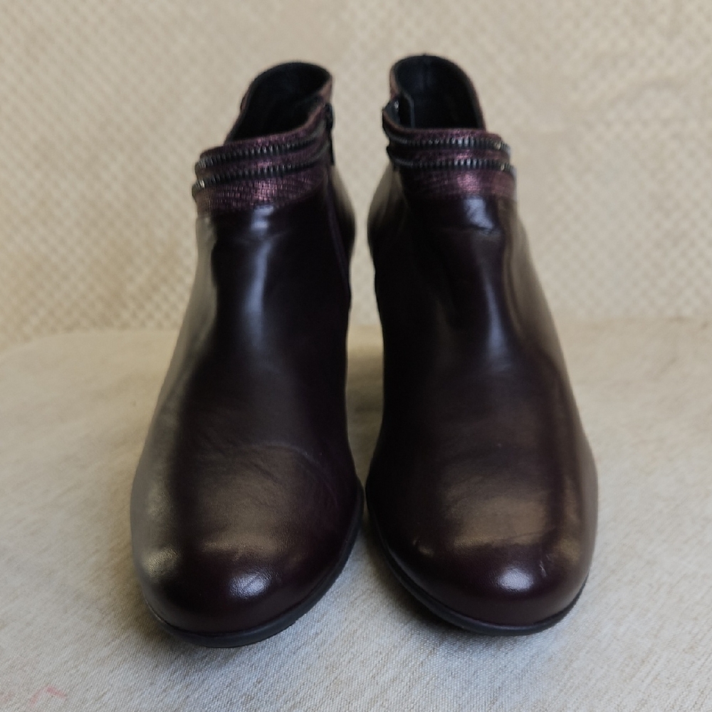 Mephisto Women's Ankle Boots in Rich Burgundy
